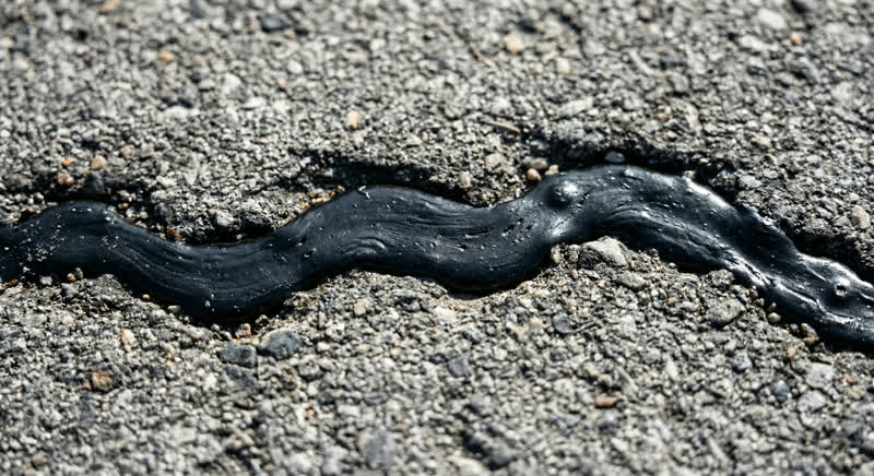Crack filling on an Ashland driveway — protecting against freeze-thaw damage